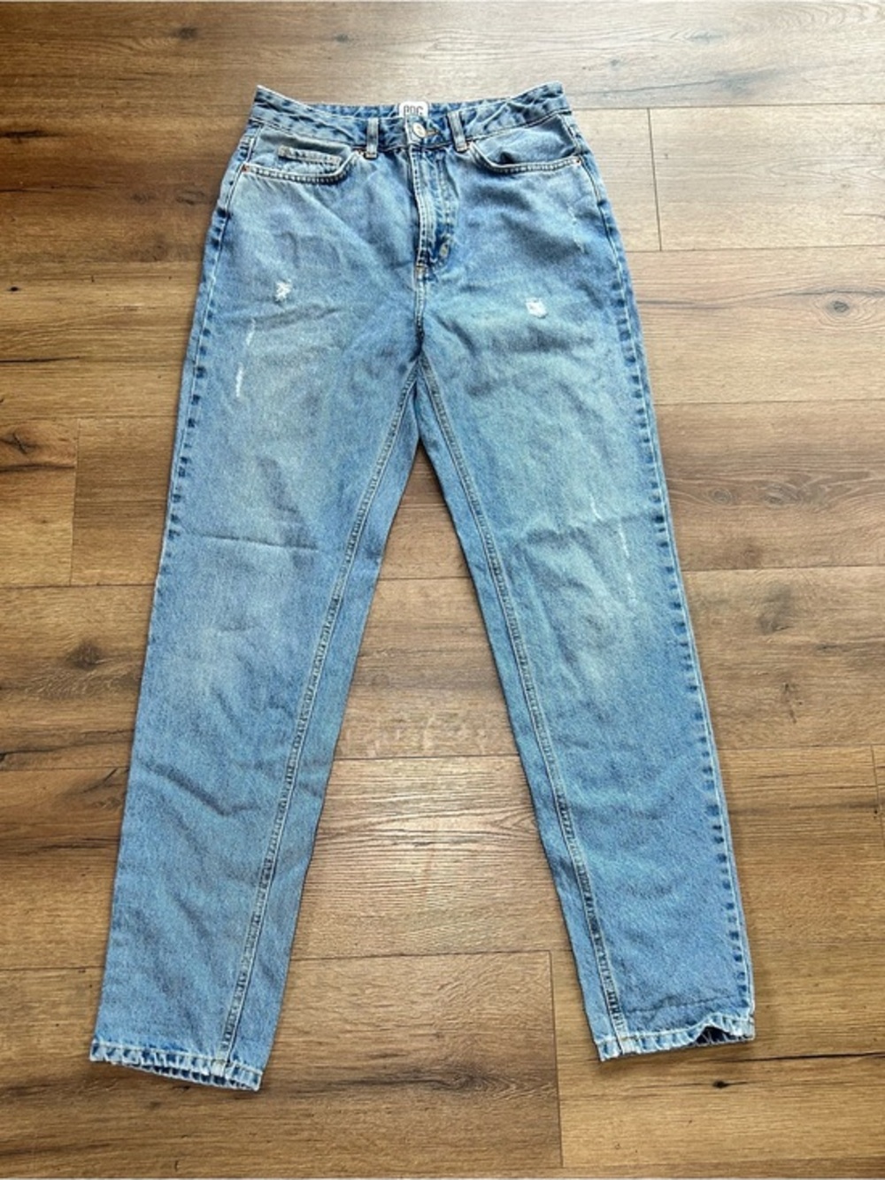 BDG High-Rise Light Blue Straight-Leg Jeans